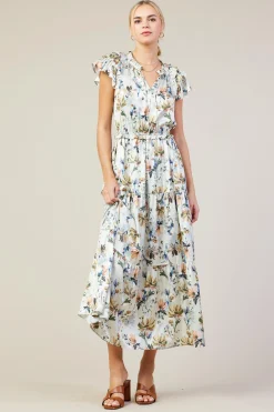 SKIES ARE BLUE Amani Floral Print Sleeveless Maxi Dress* Maxi Dresses