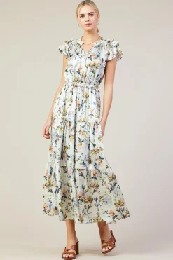 SKIES ARE BLUE Amani Floral Print Sleeveless Maxi Dress* Maxi Dresses