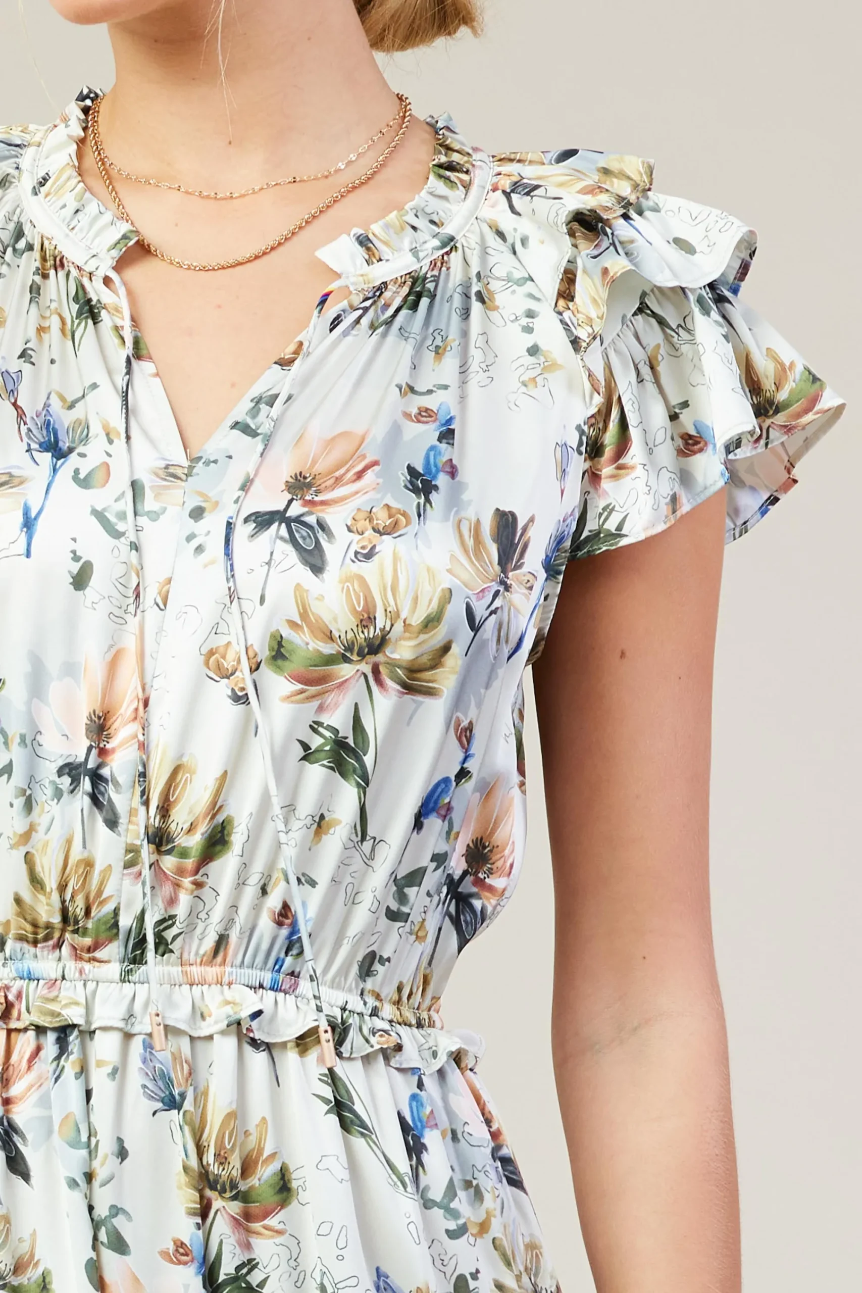 SKIES ARE BLUE Amani Floral Print Sleeveless Maxi Dress* Maxi Dresses