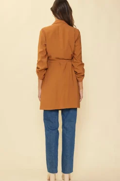 SKIES ARE BLUE Belted Trench Coat* Outerwear