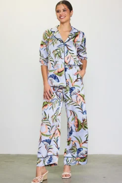 SKIES ARE BLUE Bianca Floral Print Longsleeve Blouse* Blouses|Long Sleeve Tops