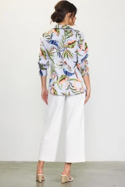 SKIES ARE BLUE Bianca Floral Print Longsleeve Blouse* Blouses|Long Sleeve Tops