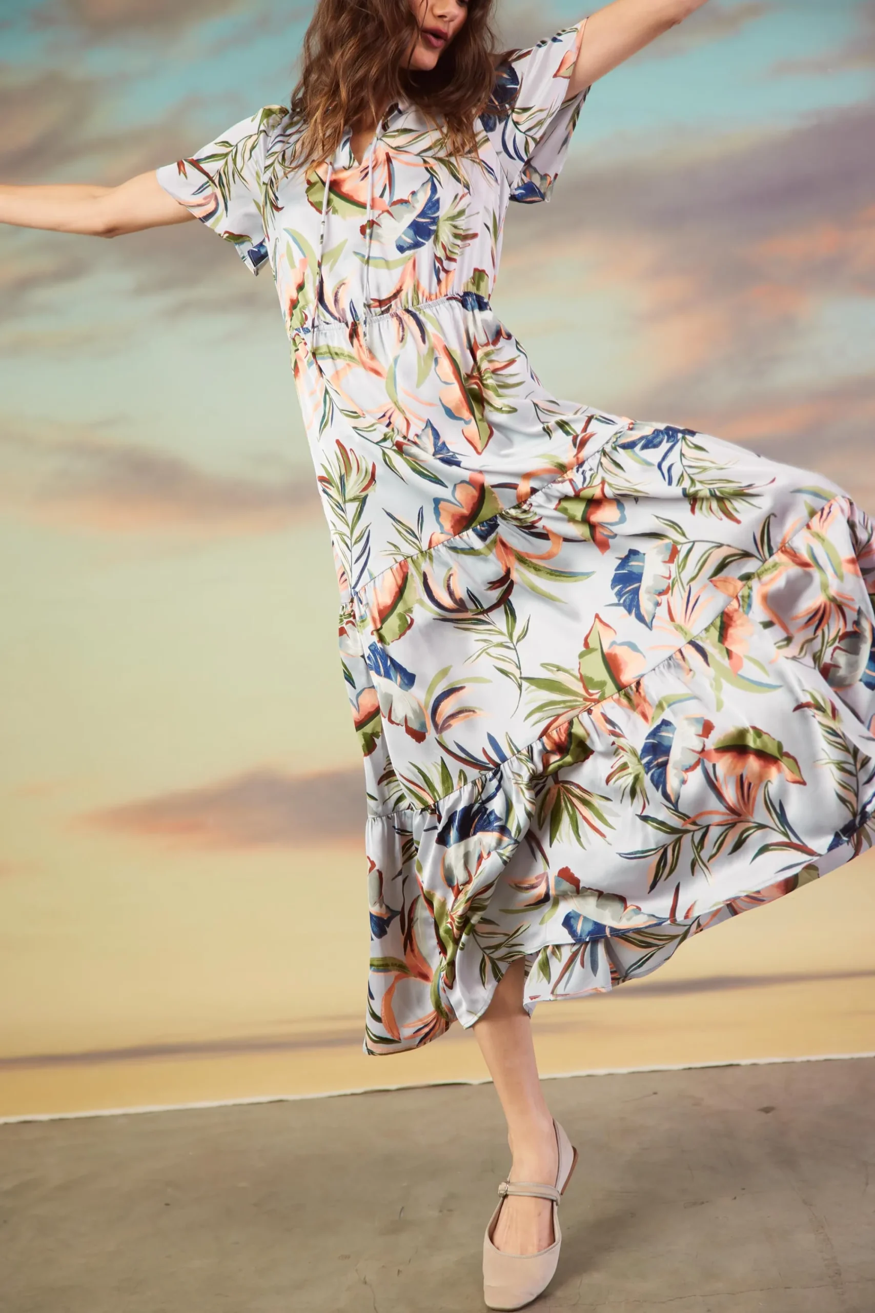 SKIES ARE BLUE Bianca Floral Spring Maxi Dress* Maxi Dresses