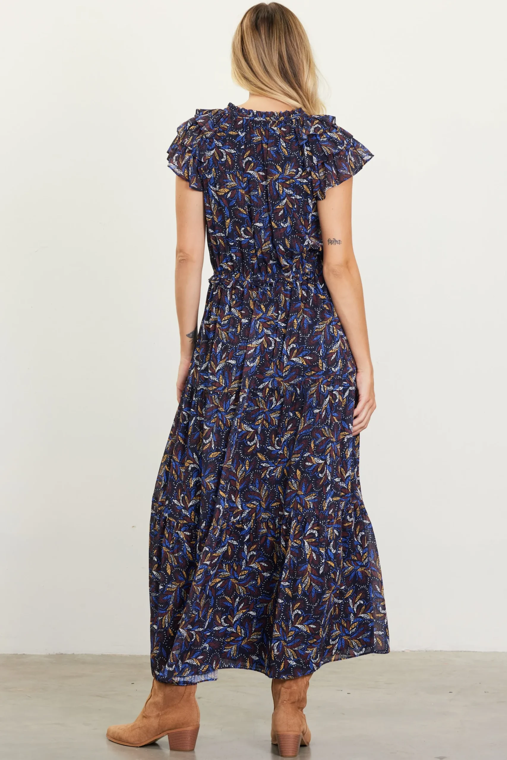 SKIES ARE BLUE Blake Print Tiered Maxi Dress* Maxi Dresses