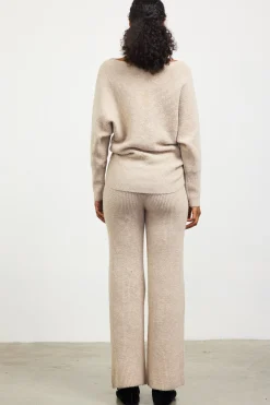 SKIES ARE BLUE Boatneck Ribbed Knit Sweater* Sweaters