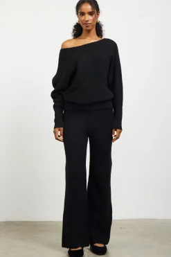 SKIES ARE BLUE Boatneck Ribbed Knit Sweater* Sweaters