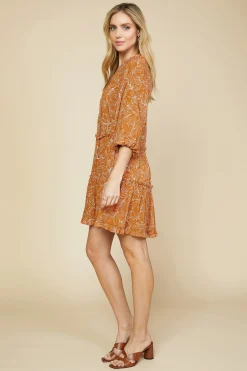 SKIES ARE BLUE Botanical Ruffled Mini Dress* Mini Dresses