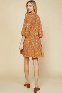 SKIES ARE BLUE Botanical Ruffled Mini Dress* Mini Dresses