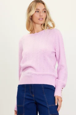 SKIES ARE BLUE Cable Knit Sweater* Sweaters