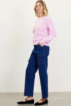 SKIES ARE BLUE Cable Knit Sweater* Sweaters