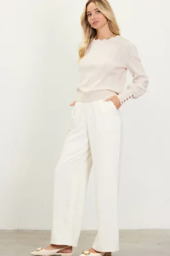 SKIES ARE BLUE Cable Knit Sweater* Sweaters