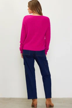 SKIES ARE BLUE Cable-Knit Cardigan* Long Sleeve Tops|Sweaters