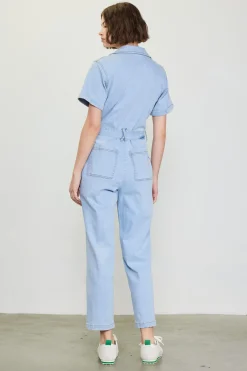 SKIES ARE BLUE Washed Utility Jumpsuit* Jumpsuits