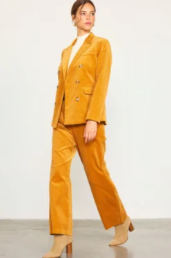 SKIES ARE BLUE Corduroy Double Breasted Blazer* Blazers