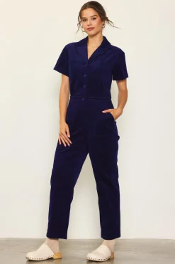 SKIES ARE BLUE Corduroy Utility Jumpsuit* Jumpsuits