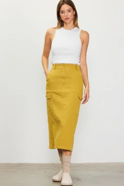 SKIES ARE BLUE Cotton Twill Cargo Skirt* Skirts