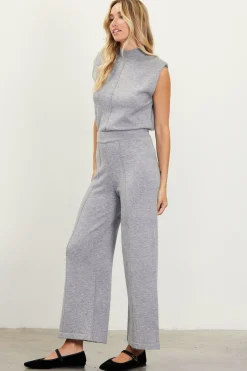 SKIES ARE BLUE Cropped Knit Pants* Pants