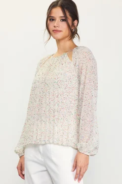 SKIES ARE BLUE Cutout Detail Longsleeve Top* Long Sleeve Tops