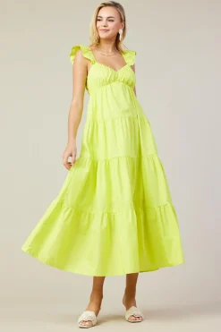 SKIES ARE BLUE Diana Poplin Maxi Dress* Maxi Dresses