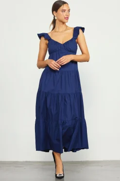 SKIES ARE BLUE Diana Poplin Maxi Dress* Maxi Dresses