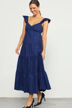 SKIES ARE BLUE Diana Poplin Maxi Dress* Maxi Dresses