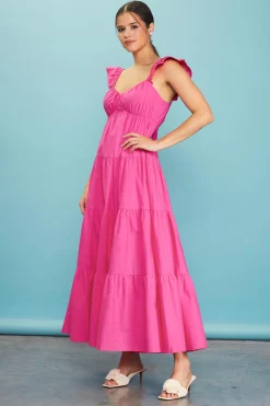 SKIES ARE BLUE Diana Poplin Maxi Dress* Maxi Dresses