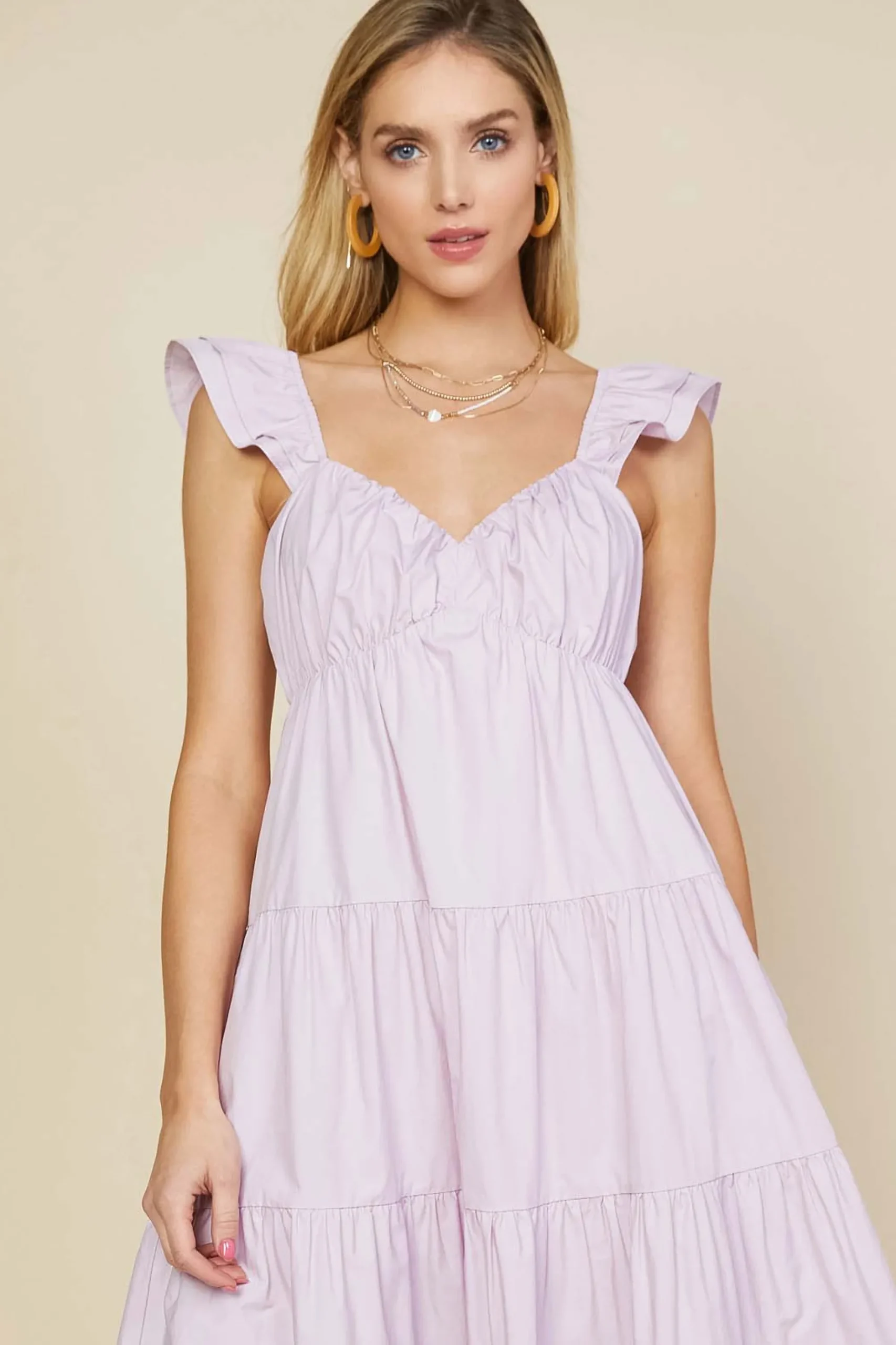 SKIES ARE BLUE Diana Poplin Maxi Dress* Maxi Dresses