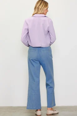 SKIES ARE BLUE Double Breasted Crop Blazer* Blazers