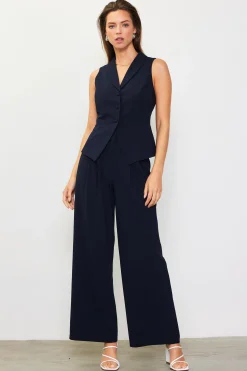 SKIES ARE BLUE Double Pleated Wide Pants* Pants