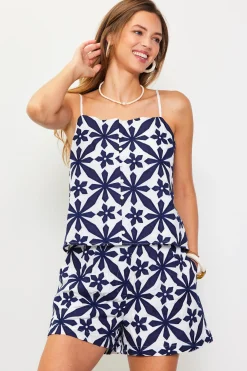 SKIES ARE BLUE Embroidered Cami Top* Sleeveless Tops