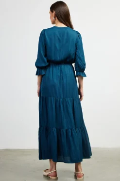 SKIES ARE BLUE Emery Ruffle Tiered Maxi Dress* Maxi Dresses