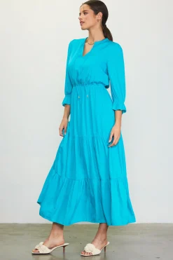 SKIES ARE BLUE Emery Ruffle Tiered Maxi Dress* Maxi Dresses