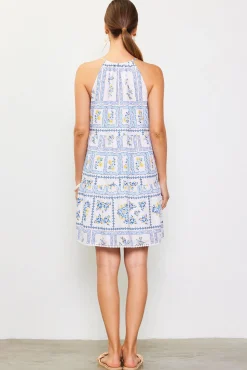 SKIES ARE BLUE Eyelet Embroidered Print Mini Dress* Mini Dresses