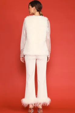 SKIES ARE BLUE Faux Fur Vest* Outerwear