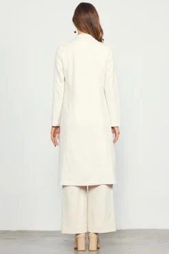 SKIES ARE BLUE Faux Suede Duster Coat* Outerwear