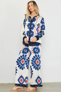 SKIES ARE BLUE Floral Print Longsleeve Blouse* Blouses|Long Sleeve Tops