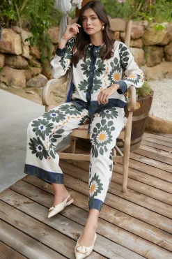 SKIES ARE BLUE Floral Print Longsleeve Blouse* Blouses|Long Sleeve Tops