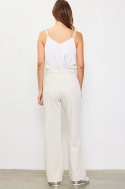 SKIES ARE BLUE Front Pleat Wide Leg Trousers* Pants