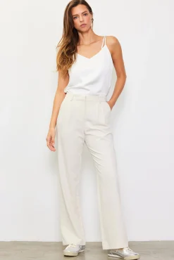 SKIES ARE BLUE Front Pleat Wide Leg Trousers* Pants