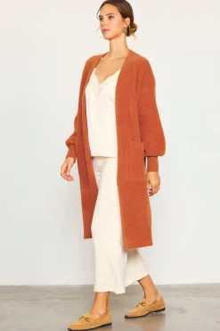 SKIES ARE BLUE Fuzzy Longsleeve Cardigan* Outerwear|Sweaters