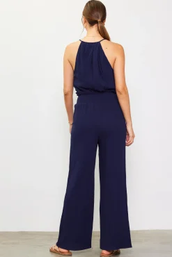 SKIES ARE BLUE Gaia Smocked Waist Wide Leg Pants* Pants