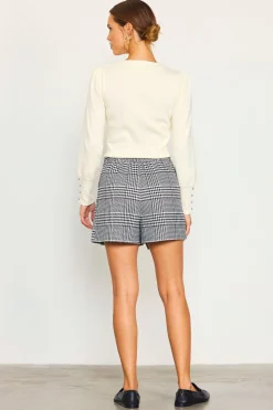SKIES ARE BLUE Houndstooth Pleated Mini Skort* Skirts|Shorts