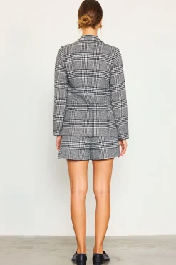 SKIES ARE BLUE Houndstooth Tailored Blazer* Blazers