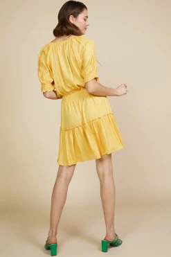 SKIES ARE BLUE Jacquard Tiered Short Dress* Mini Dresses