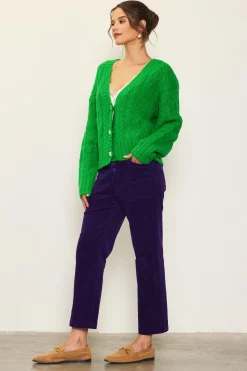 SKIES ARE BLUE Jewel Button Detail Cardigan* Outerwear|Sweaters