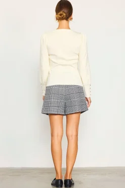 SKIES ARE BLUE Jewel Detail Longsleeve Sweater* Sweaters