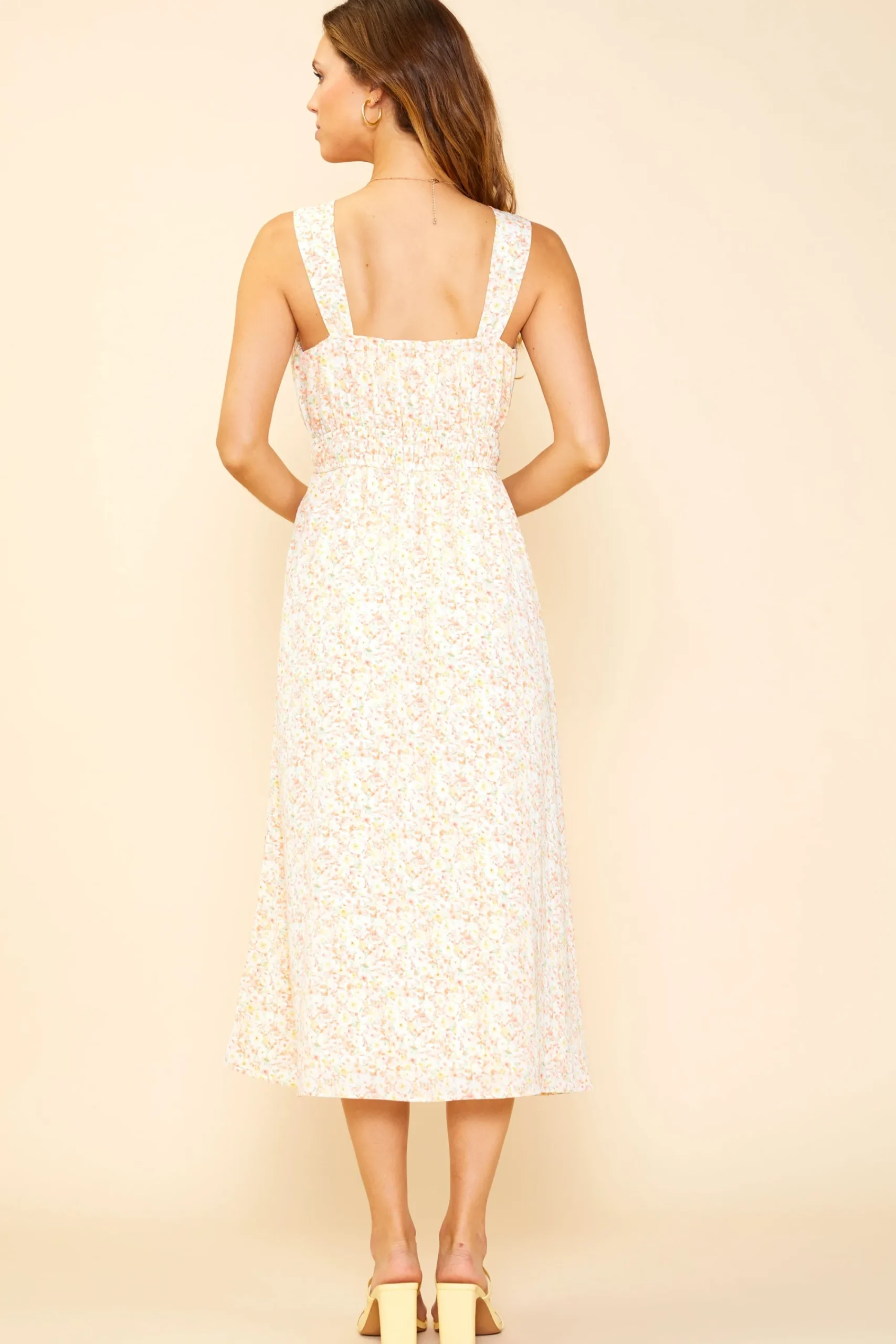 SKIES ARE BLUE Julie Floral Printed Midi Dress* Midi Dresses