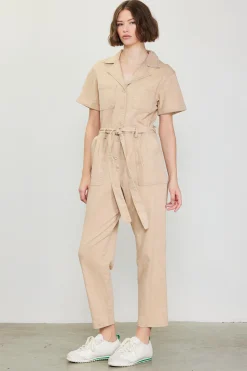 SKIES ARE BLUE Kendall Washed Utility Jumpsuit* Jumpsuits