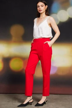 SKIES ARE BLUE Knit Pintuck Trouser* Pants