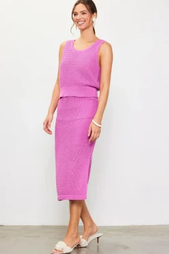 SKIES ARE BLUE Knit Sleeveless Top* Sleeveless Tops